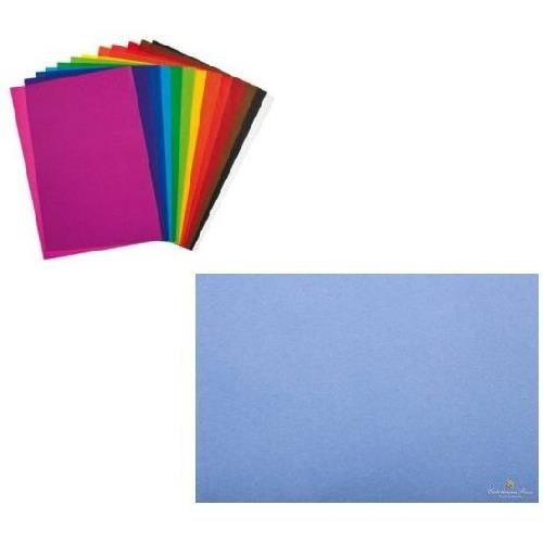 CARTA VELINA CM. 50X76 AZZURRO PERVINCA (24 FG.)