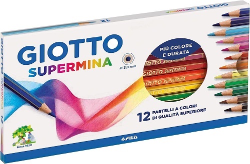 GIOTTO SUPERMINA ASTUCCIO DA 12 PEZZI, MINA Ø MM 3,8