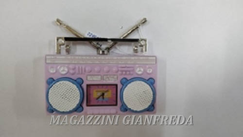 OROLOGIO RADIO CASSSETTE IN METALLO