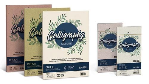 FAVINI CALLIGRAPHY NATURE CRUSH 25 BUSTE 100 gr. ALGA cm. 12x18