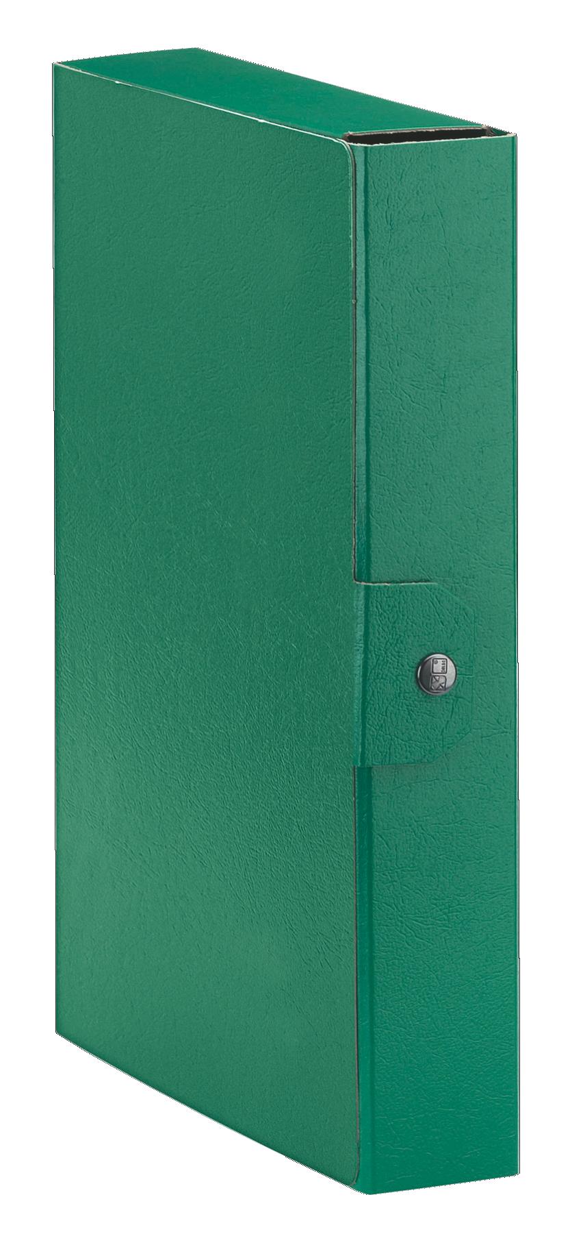 PORTAPROGETTI C/BOTTONE EUROBOX C2618 DORSO 6 CM. VERDE