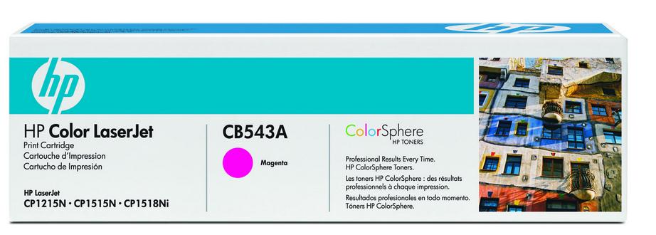 TONER MAGENTA HP CB543A  PER COLOR LASERJET CP 1515 (1.400 PAGINE) ORIGINALE