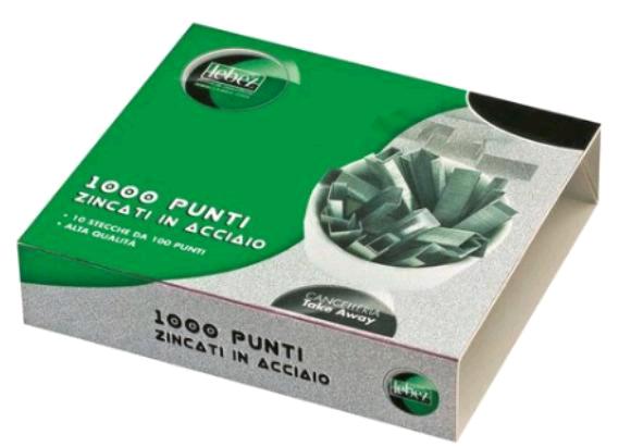 PUNTI ZINCATI 17 MM. 1000 PZ.