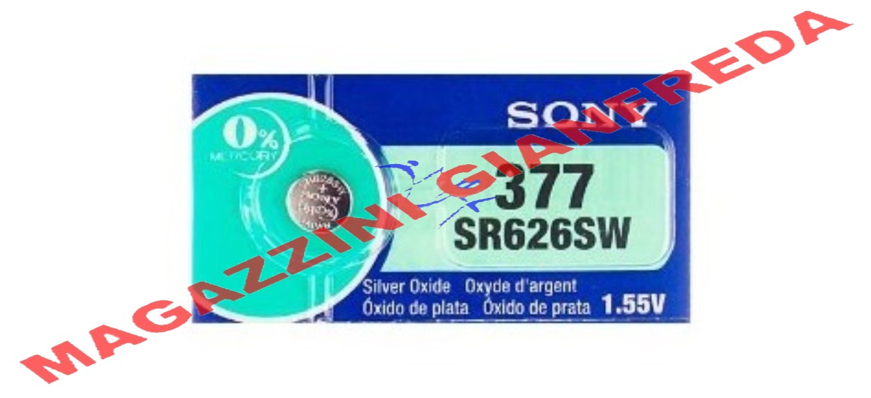 SONY BATTERIA 377 SILVER 1,55 V        (1pz)