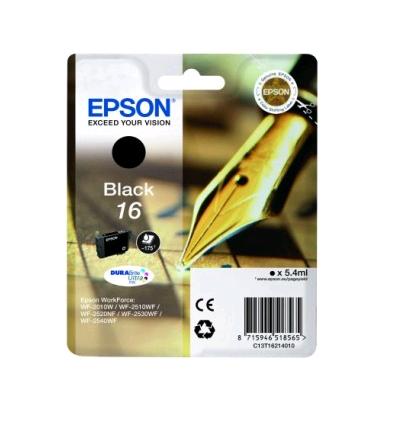 CARTUCCIA EPSON NERA  INK JET T1621  5.4  ML   ORIGINALE