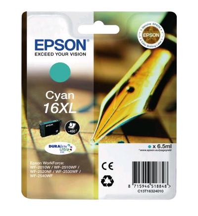 CARTUCCIA EPSON CIANO XL  INK JET  T1632   6.5ml ORIGINALE