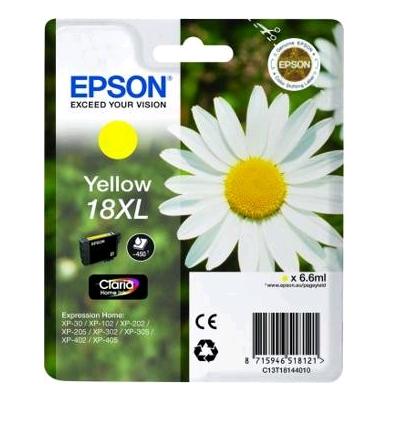 CARTUCCIA EPSON  INK JET  T1814  GIALLO  XL  (6.6ml)  ORIGINALE