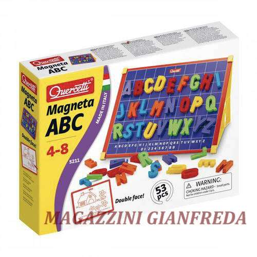 TAVOLOZZA LETTERINE MAGNETICHE, QUERCETTI, MAGNETA ABC (48 PZ)