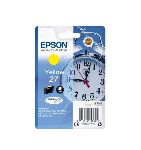 CARTUCCIA EPSON C13T2704 GIALLO ( 300 COPIE) ORIGINALE