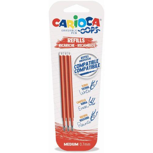 CARIOCA REFILL PENNA CANCELLABILE "OOPS" ROSSO (3 PZ)