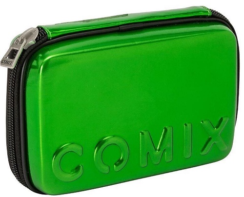 COMIX - ASTUCCIO RIGIDO CON ZIP CLASSIC GREEN 69727GN