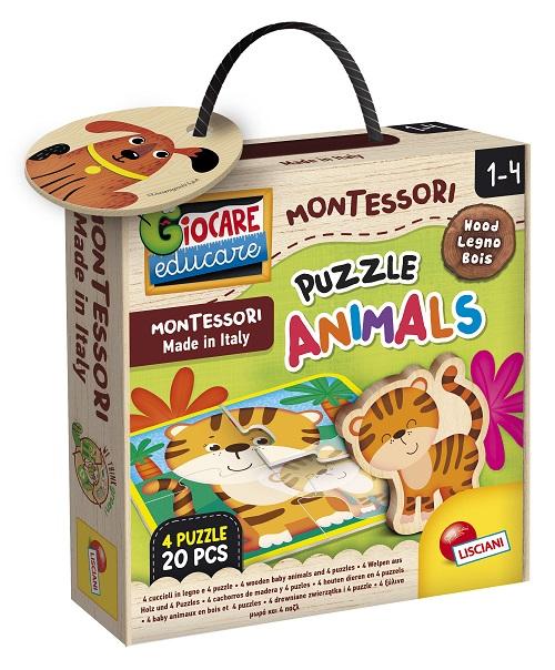 MONTESSORI - Baby Wood Puzzle Animals