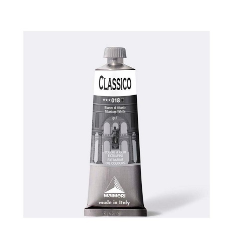 MAIMERI COLORE A OLIO "CLASSICO" IN TUBETTO 60 ml. BIANCO DI TITANIO M0306018