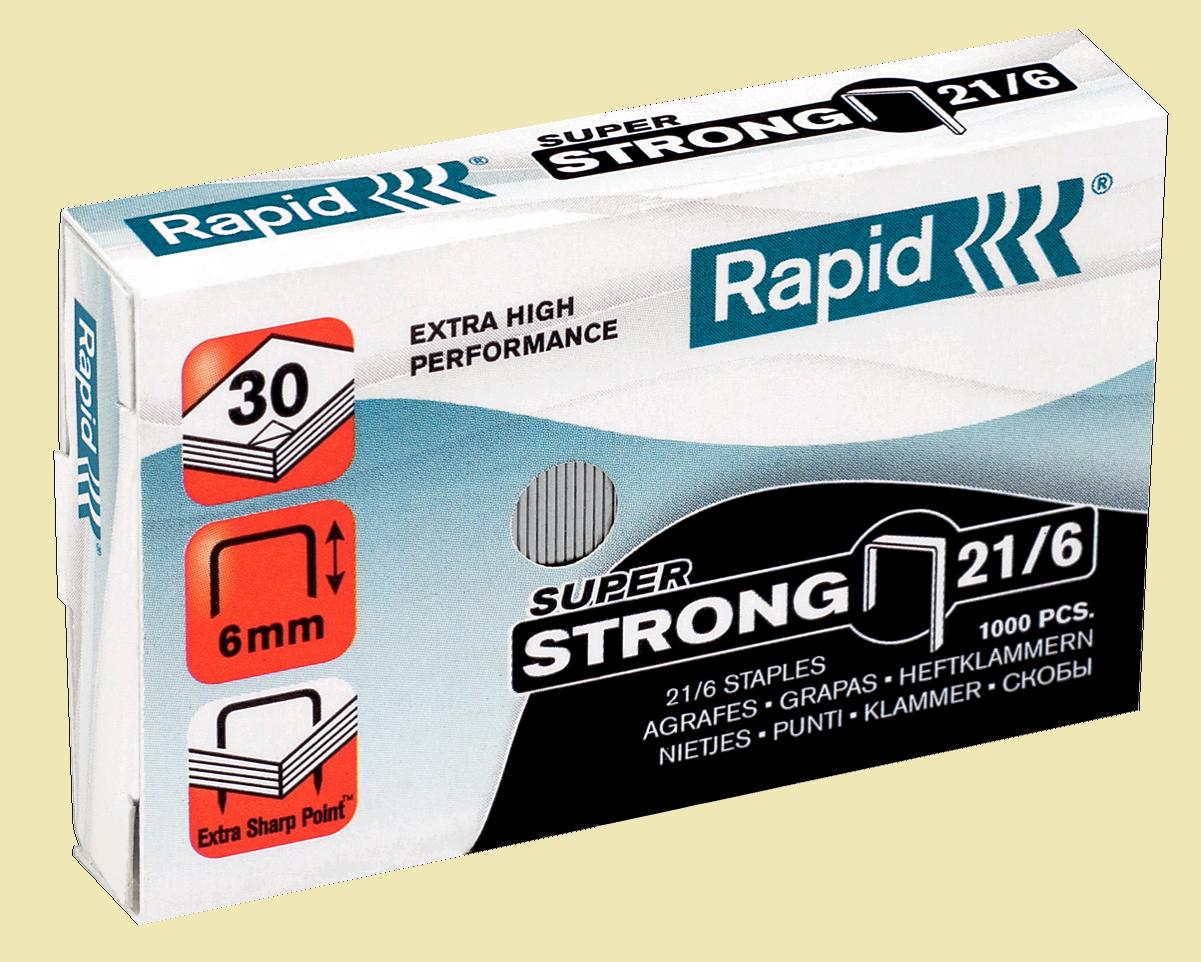 PUNTI CUCITRICE RAPID 21/6 super strong (1000 punti)