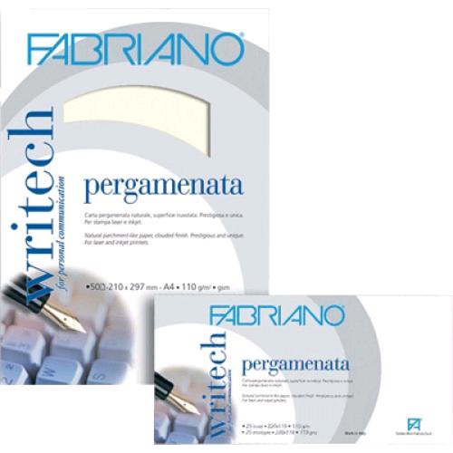 KIT BUSTA WRITECH PERGAMENATA 11X22 25PZ PERGAMENATA BIANCA