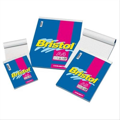 BLOCK NOTES A4, 5MM, 60 FOGLI CARTA BIANCA, CM 21X29,7, BRISTOL