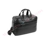 BORSA NAVA DESIGN "PASSENGER LEATHER" VENTIQUATTRORE IN PELLE NERA