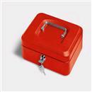 CASSETTA METALLO ROSSO 20X16X9 CM