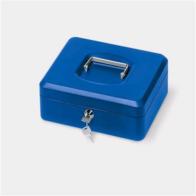 CASSETTA METALLO BLU 25X18X9 CM