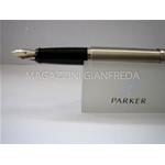 PARKER PENNA STILOGRAFICA PUNTA M "SONNET CHISELLED CARBON"
