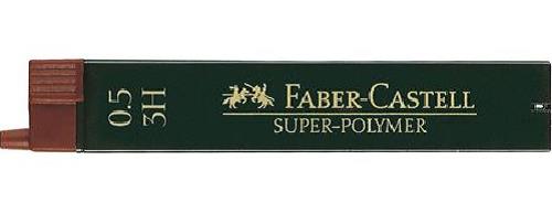 MICROMINE FABER CASTELL SUPER-POLYMER Ø 0,5 MM - 3H (12 PZ)