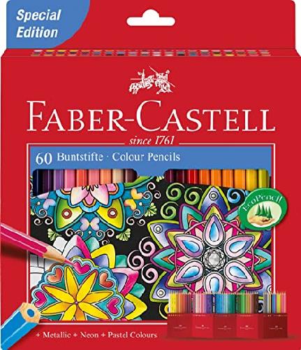 PASTELLI FABER-CASTELL IN CONFEZIONE A FISARMONICA (60 PZ)