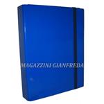 CARTELLA CON ELASTICO DORSO CM 6 BLUE