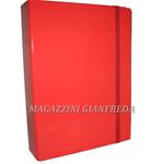 CARTELLA CON ELASTICO DORSO CM 6 ROSSO