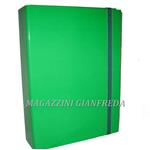 CARTELLA CON ELASTICO DORSO CM 6 VERDE