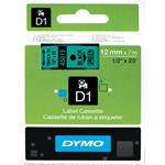 NASTRO DYMO D1 12 mm x 7 m Nero/Verde