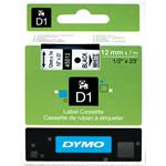 NASTRO DYMO D1 12 mm x 7 m Nero/Bianco
