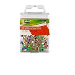 SPILLI ASSORTITI CON TESTA COLORATA (100 PZ)