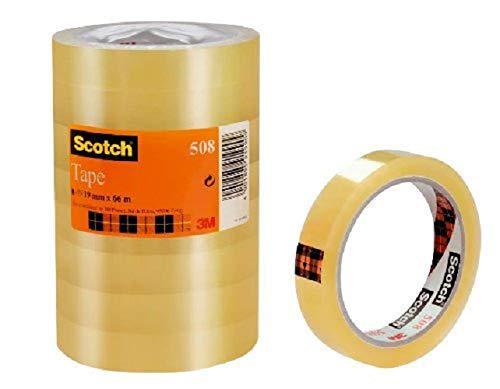 NASTRO ADESIVO TRASPARENTE SCOTCH 508 MM. 19X66 MT. CONF. A TORRE (8 PZ)