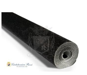 CARTA CRESPA GR. 180 ROTOLO CM. 50X250 NERO METALLIZZATO
