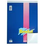 BLOCK NOTES A4, 1R, 60 FOGLI CARTA BIANCA, CM 21X29,7, BRISTOL