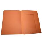 CARTELLE PER ATTI ZAFFIRO 200 GR. SENZA STAMPA E CON LEMBI ARANCIO (50 PZ)