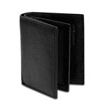 PORTA CARTE DI CREDITO IN PELLE - NERO
