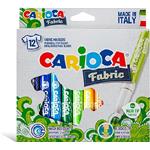 PENNARELLI PUNTA FINE PER TESSUTI CARIOCA FABRIC (12PZ)