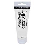 MAIMERI DALER ROWNEY "GRADUATE ACRYLIC" IN TUBETTO 120 ml. BIANCO TITANIO