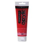 MAIMERI DALER ROWNEY "GRADUATE ACRYLIC" IN TUBETTO 120 ml. ROSSO CADMIO SCURO
