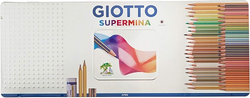 GIOTTO SUPERMINA SCATOLA IN METALLO DA 50 PEZZI, MINA Ø MM 3,8