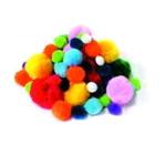 POMPONS COLORI ASSORTITI - BUSTA 100 PEZZI