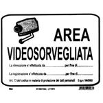 TARGA CON CATENELLA AREA VIDEO SORVEGLIATA N. 67