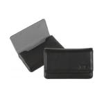 PORTA CARDS RIGIDO NAVA DESIGN "PASSENGER LEATHER" IN PELLE NERO