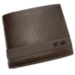 PORTAFOGLIO SLIM CON PORTAMONETE NAVA DESIGN "EASY ADVANCE LEATHER" CAFFÈ