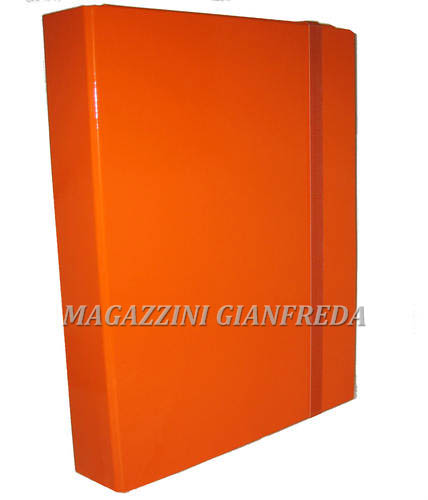 CARTELLA CON ELASTICO DORSO CM 6 ARANCIONE