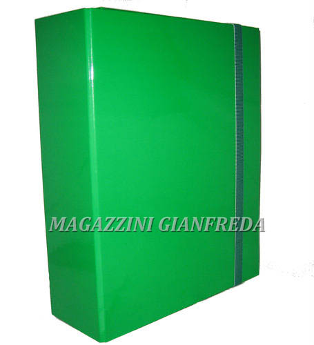 CARTELLA CON ELASTICO DORSO CM 10 VERDE