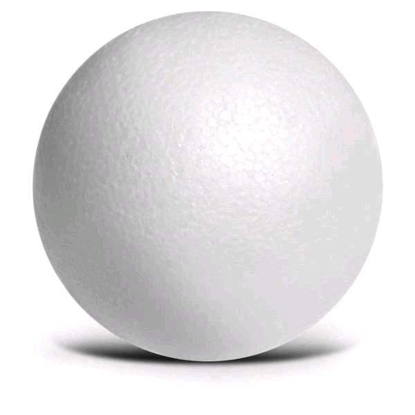 SFERA DI POLISTIROLO BIANCO CM. 12