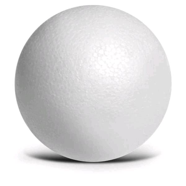 SFERA DI POLISTIROLO BIANCO CM. 9