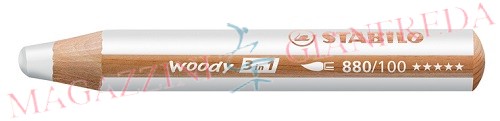 STABILO woody 3 in 1: matitone colorato, acquarello e pastello a cera bianco